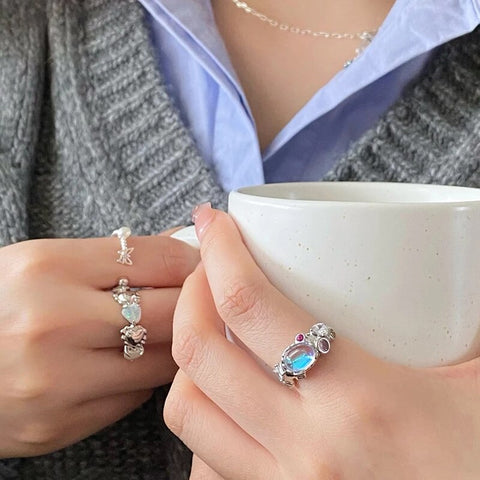 Crystal love ring