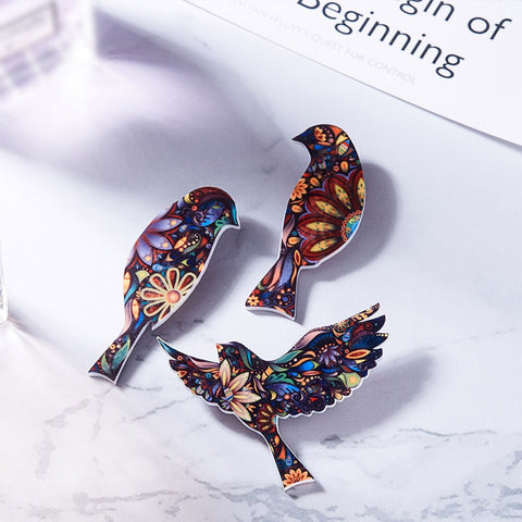 "Animal Love" Acrylic Brooch
