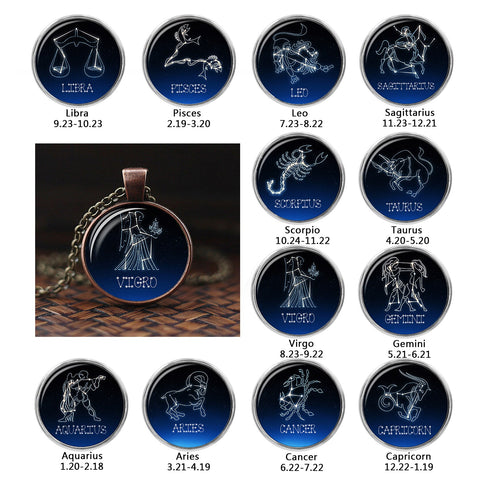 "The Vintage" Zodiac necklace