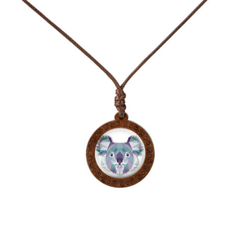 Animal Art Wood Necklace