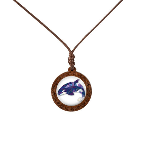 Animal Art Wood Necklace