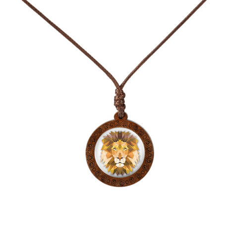 Animal Art Wood Necklace