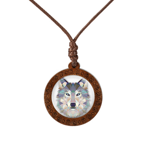 Animal Art Wood Necklace