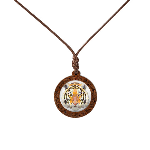 Animal Art Wood Necklace