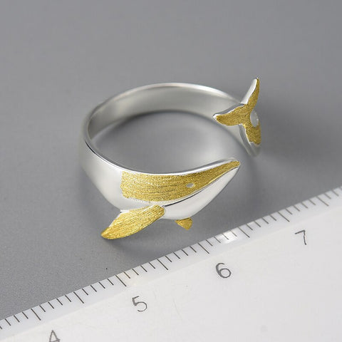 Whale open Ring