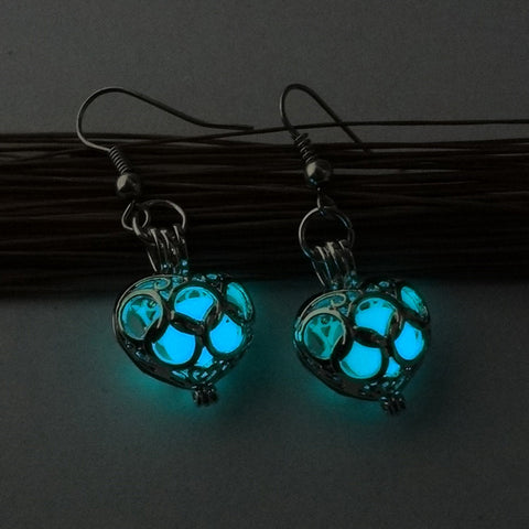 Heart Glow in the Dark Earrings