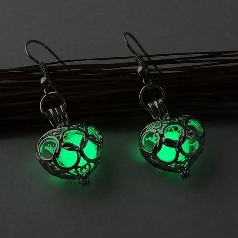 Heart Glow in the Dark Earrings
