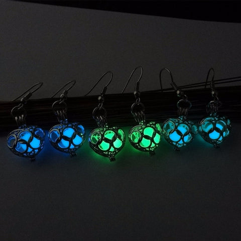 Heart Glow in the Dark Earrings