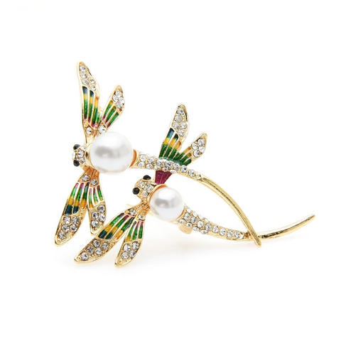 Free Double Dragonfly Brooch