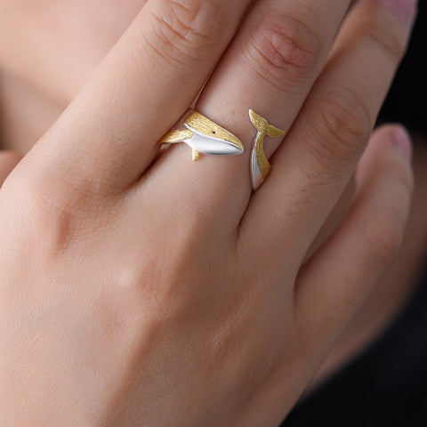 Whale open Ring