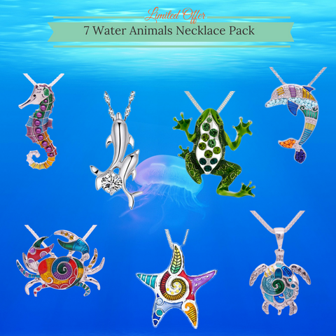 7 Water Animal Necklace Pack