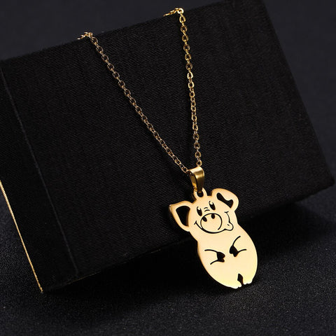 Pig Necklace