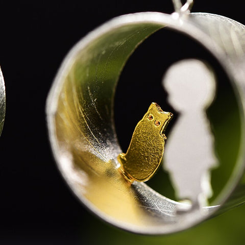 Meeting Love With Cat Drop Earrings