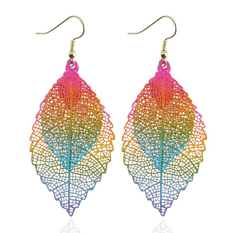Free Big Leaf Drop Earrings