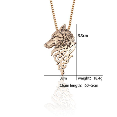 "Wolf Face" Necklace