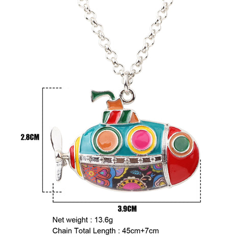 Multicolor Fun Submarine Necklace