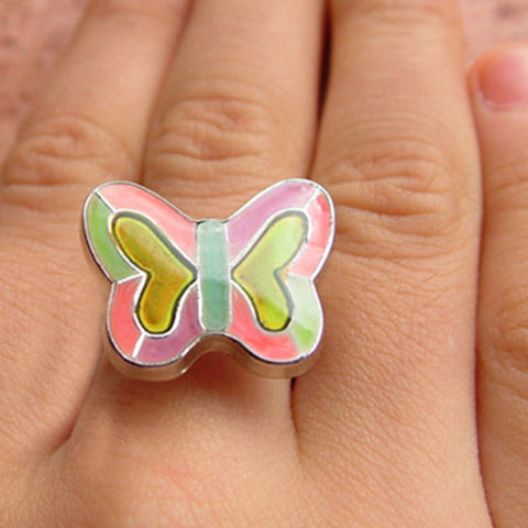 Multicolored Butterfly Mood Ring