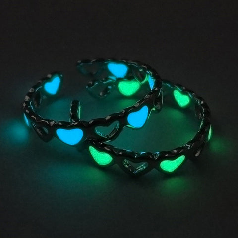 Heart Glow in the Dark Ring