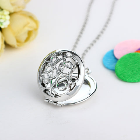 Freehand Heart Necklace Aromatherapy Locket