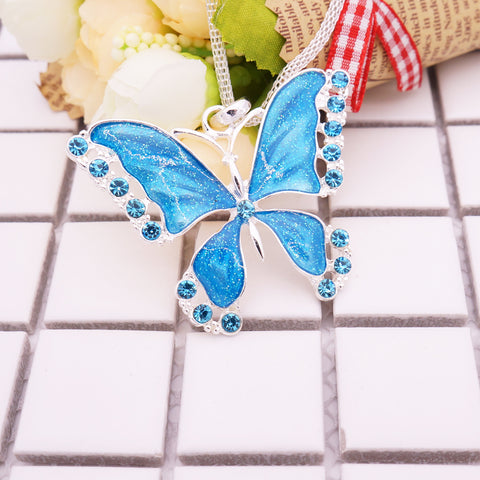 Crystal Butterfly Necklace
