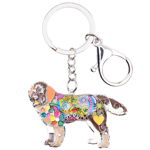 Newfoundland Multicolor Keychain