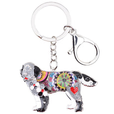 Newfoundland Multicolor Keychain