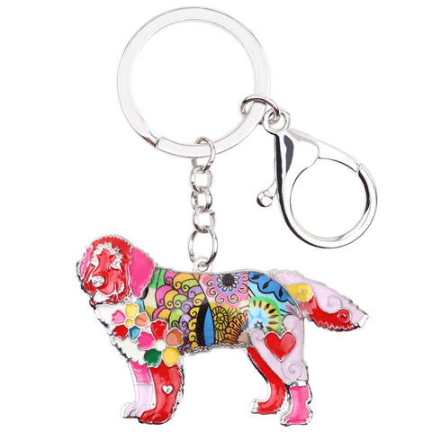 Newfoundland Multicolor Keychain