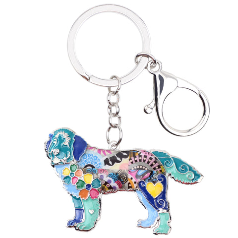 Newfoundland Multicolor Keychain