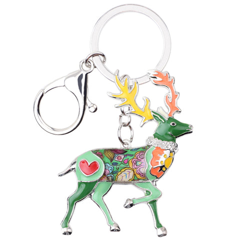 Multicolor Deer Keychain
