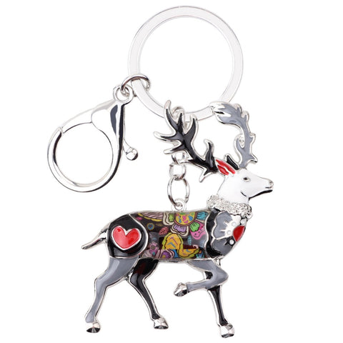 Multicolor Deer Keychain