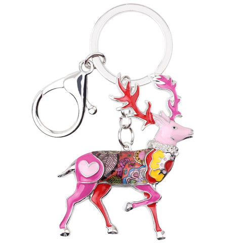 Multicolor Deer Keychain