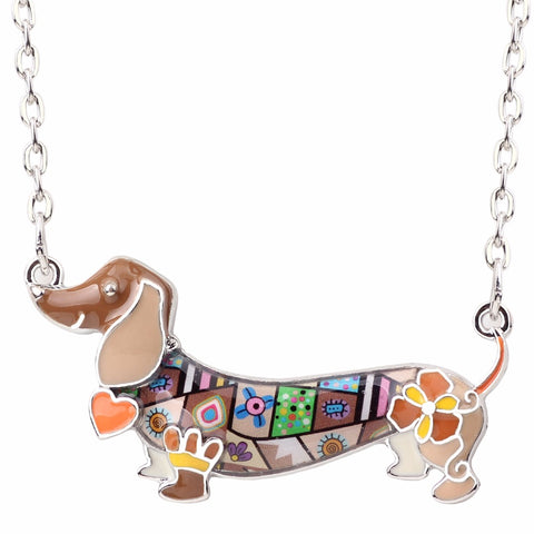 Dachshund Multicolor Necklace