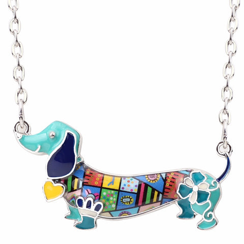 Dachshund Multicolor Necklace