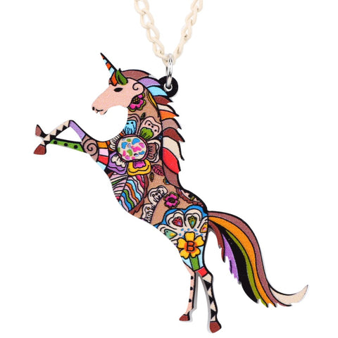 Colorful Unicorn Necklace