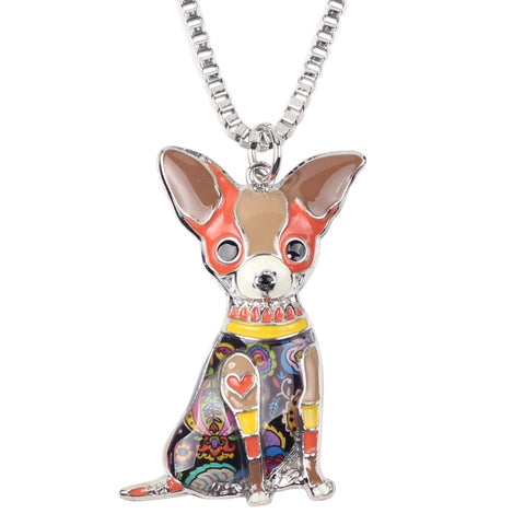 Chihuahua Multicolor Necklace