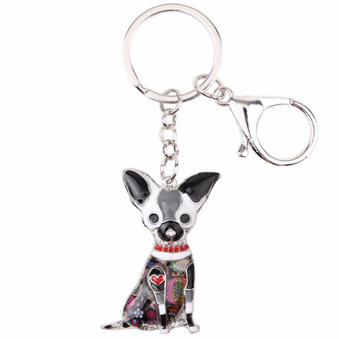 Chihuahua Multicolor Keychain