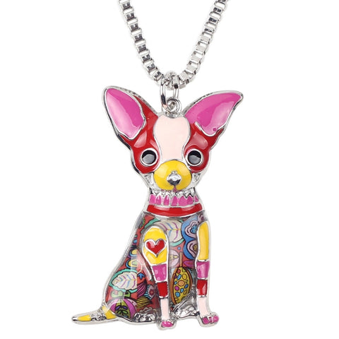 Chihuahua Multicolor Necklace