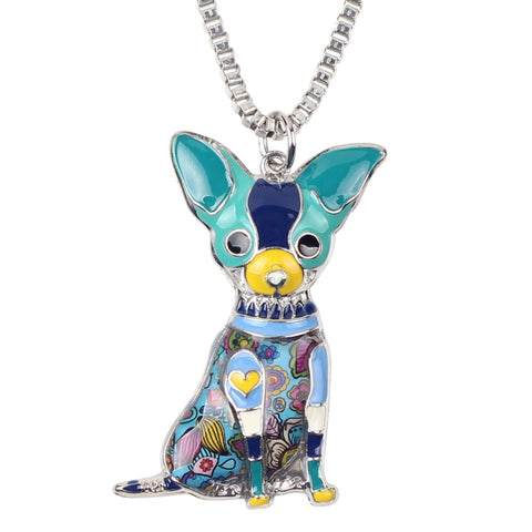 Chihuahua Multicolor Necklace