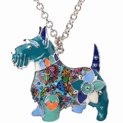 Scottish Terrier Multicolor Necklace