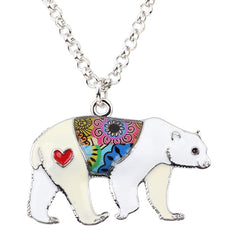 Multicolor Polar Bear Necklace