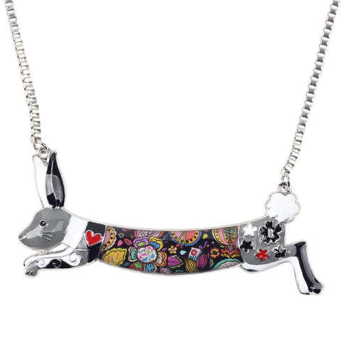 Multicolor Rabbit Necklace