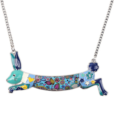 Multicolor Rabbit Necklace
