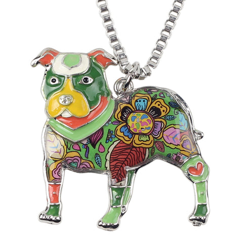 Pit Bull Multicolor Necklace