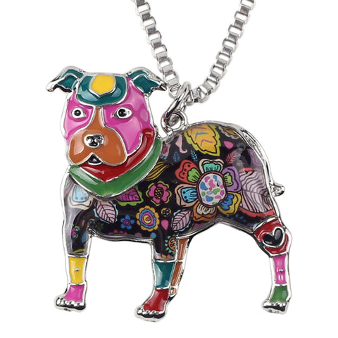 Pit Bull Multicolor Necklace