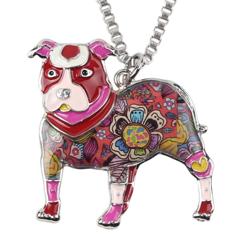 Pit Bull Multicolor Necklace