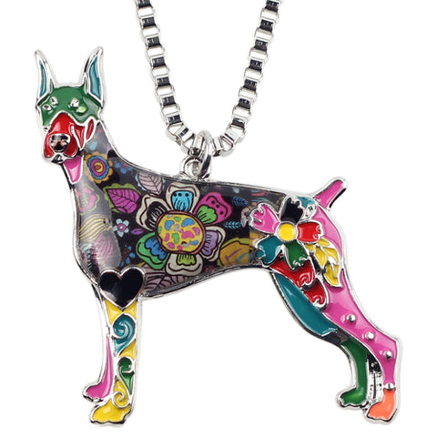 Doberman Multicolor Necklace
