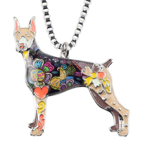 Doberman Multicolor Necklace