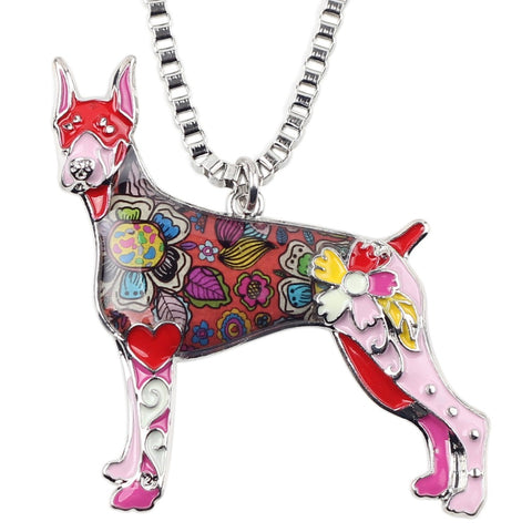 Doberman Multicolor Necklace