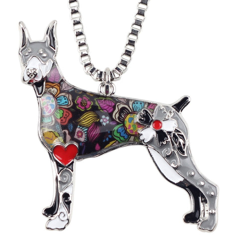 Doberman Multicolor Necklace