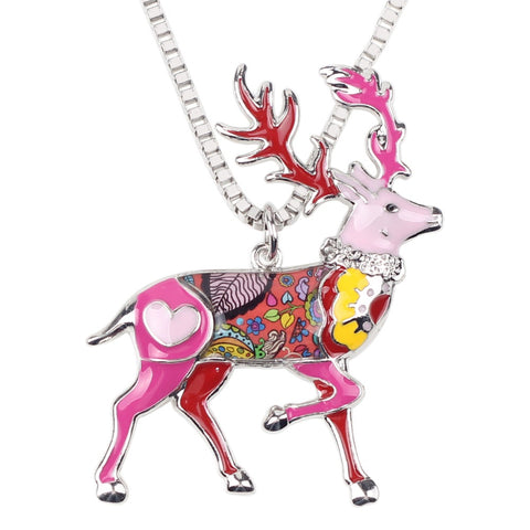 Multicolor Deer Necklace